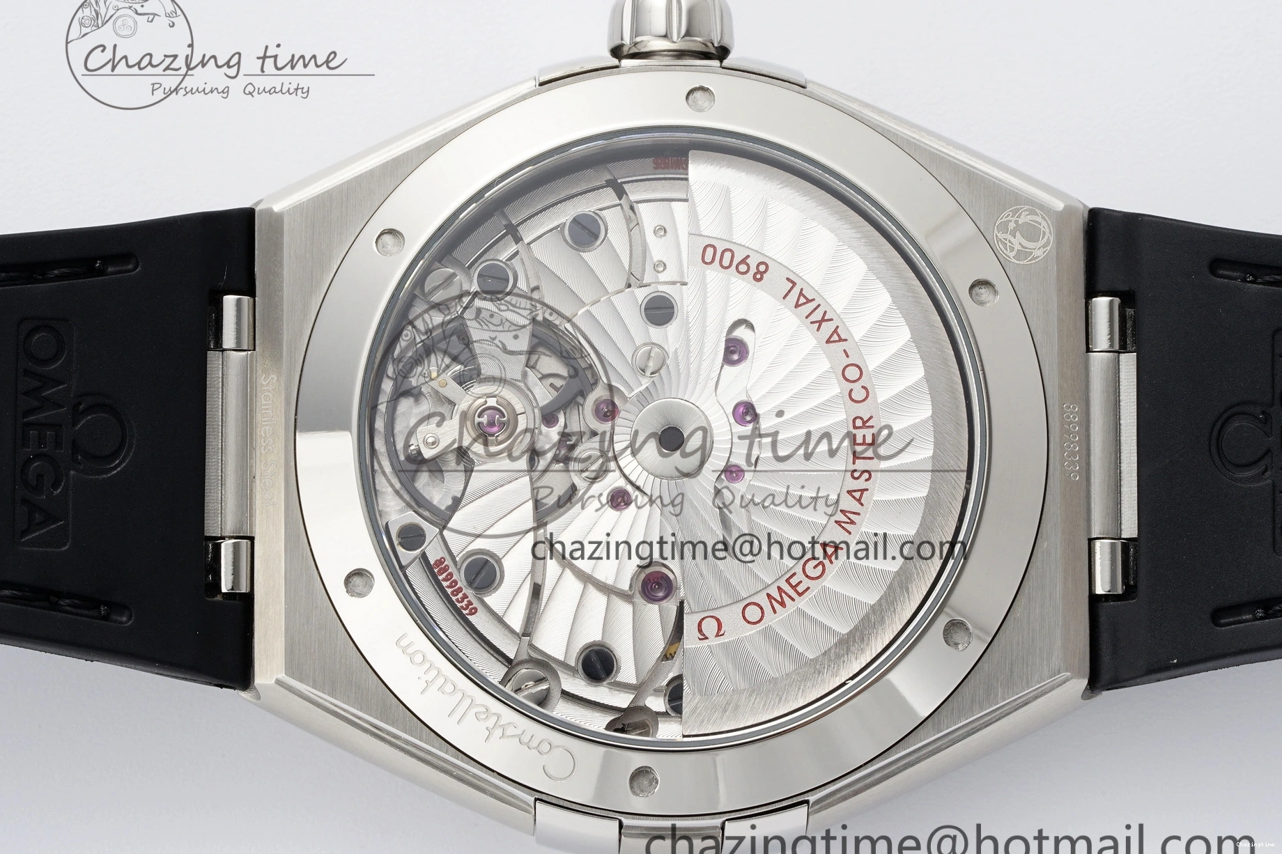 0303 Constellation Black Ceramic SS SBF 1:1 Best Edition Black Dial on Black Gummy Strap A8900 Super Clone TimelessDesign 7798